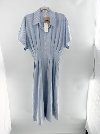 By Together striped long shirt dress, S