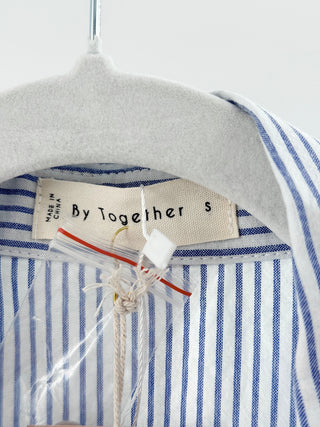 By Together striped long shirt dress, S