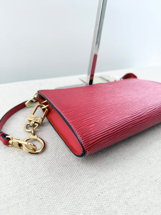 Louis Vuitton epi leather pochette accessories bag
