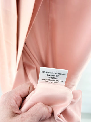 NWT Moda Glam Angelina Oversized Bow Cocktail Gown Petal Pink Women's Size 4