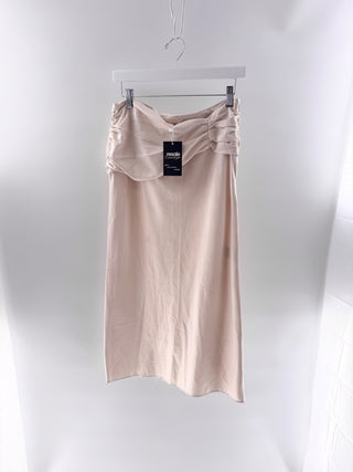 NBD Ruched Bustier Cowl Skirt, L