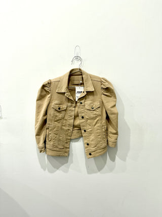 Retrofete puff sleeve denim jacket, XS