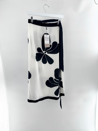 Adriana Degreas floral pareo skirt