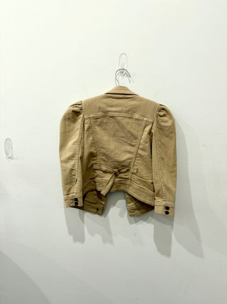 Retrofete puff sleeve denim jacket, XS