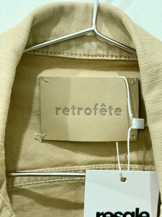 Retrofete puff sleeve denim jacket, XS