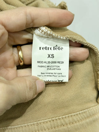 Retrofete puff sleeve denim jacket, XS