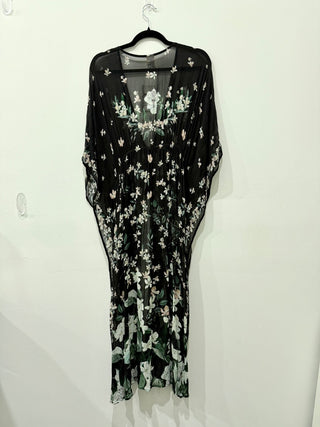Agua Bendita floral print cover up, one size
