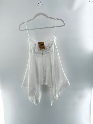 Dissh linen top asymmetrical strapless, 4