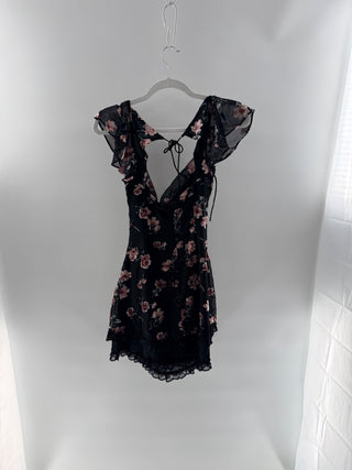 For Love & Lemons Aigrette Mini Dress, S