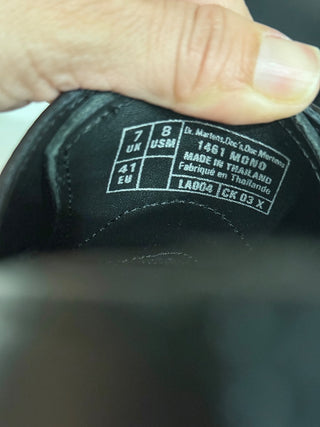 NWT Dr. Martens 1461 Mono Smooth Leather Oxford Shoes Black Women's Size US 8