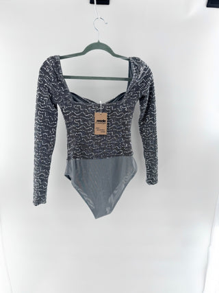 Nidodileda sequin bodysuit, XS