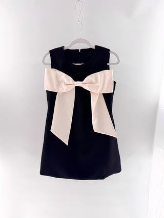 Sierra Darien Sleeveless Massive Ribbon Mini Dress, M