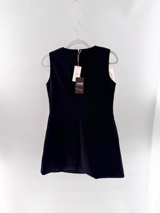 Sierra Darien Sleeveless Massive Ribbon Mini Dress, M