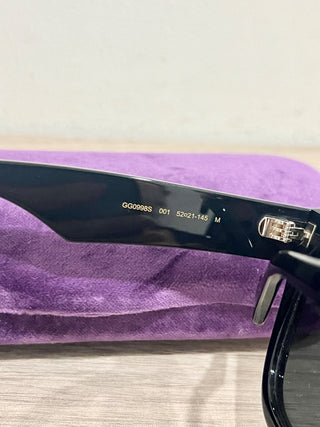 Gucci GG 0998 S black oversized sunglasses