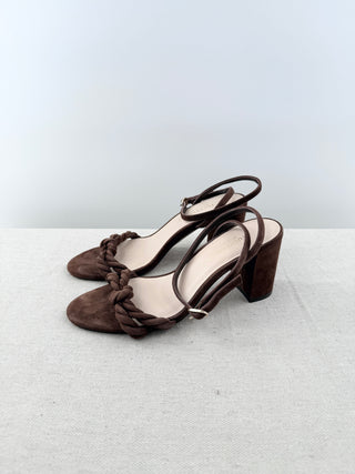 Tuckernuck block heel sandals suede, 8
