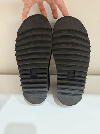 Dr. Martens Voss II Athena Leather Strap Platform Sandals Peach Beige Women's 9