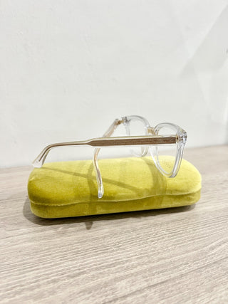 Gucci optical frames clear and gold GG 0184 Q