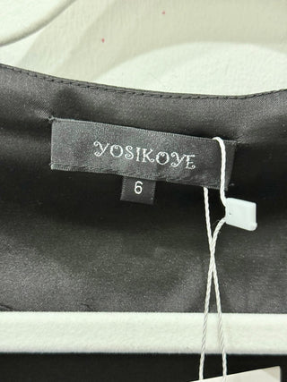 Yosikoye Silk & Lace Long Sleeve Short Open Jacket Black Women's 6 UK / 2 US