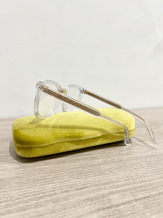 Gucci optical frames clear and gold GG 0184 Q
