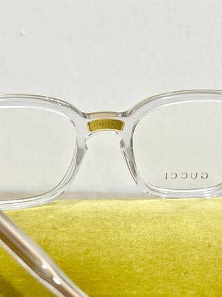 Gucci optical frames clear and gold GG 0184 Q