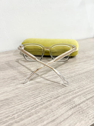 Gucci optical frames clear and gold GG 0184 Q