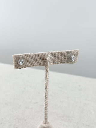 Chanel boucles oreille rhinestone CC stud earrings
