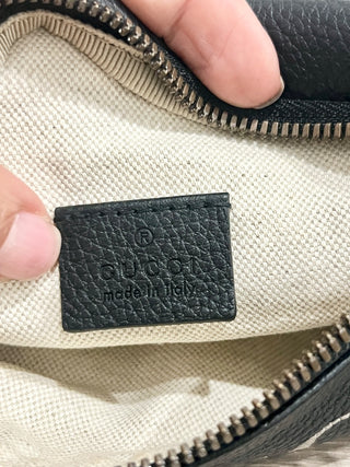 Gucci Black leather belt bag