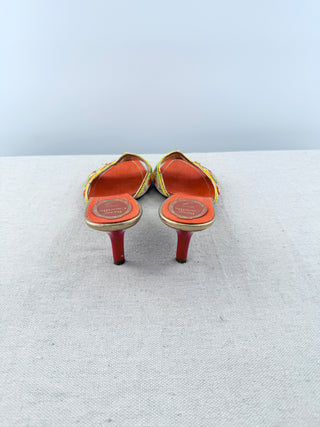 Rene Caovilla low heel slides with embellishments, 37