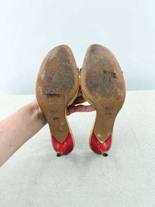 Rene Caovilla low heel slides with embellishments, 37