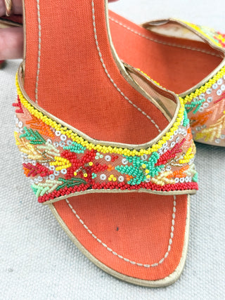 Rene Caovilla low heel slides with embellishments, 37