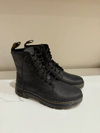 NWT Dr. Martens Combs Leather Lace-Up Casual Combat Boots Back Unisex M9 / L10