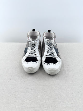 Golden Goose mid star leopard print sneakers, 40