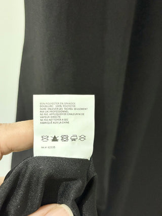 NWT Betsy & Adam Mock-Neck Jewel-Trim Sleeveless Maxi Dress Black Women's 12 P