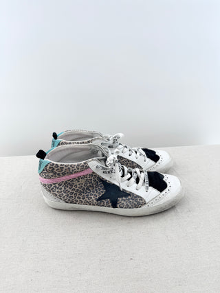 Golden Goose mid star leopard print sneakers, 40