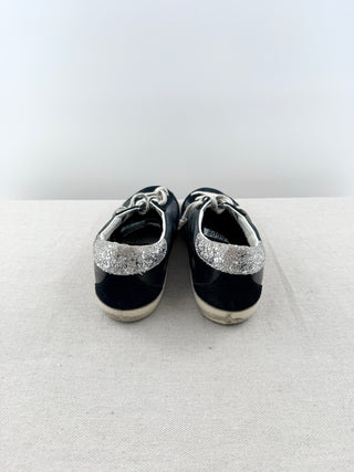 Golden Goose leather and suede sneakers superstar with silver star, 39