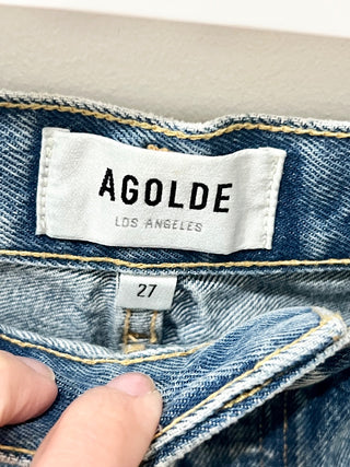 Agolde denim dee short, 27