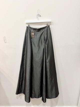 I.N.C International Concepts High Waisted Pleated Maxi Skirt Gray Women's Size 6