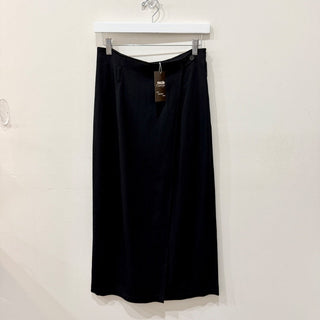 Sartorie Riunite High Waisted Maxi Skirt with Slit Detailing Black Women's 44 IT / US 6