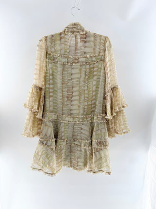 Alexis ruffle mini dress, S
