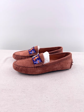 Smathers & Branson Grateful Dead Dancing Bears Needlepoint Driving Shoes, 8