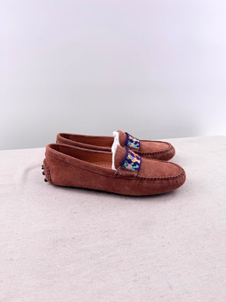 Smathers & Branson Grateful Dead Dancing Bears Needlepoint Driving Shoes, 8
