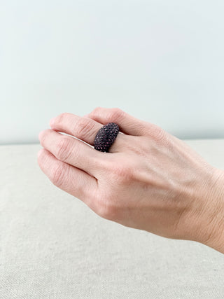 Coach crystal statement ring, M