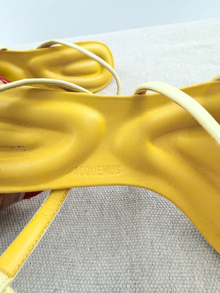 Jacquemus sandals high heel leather, 38