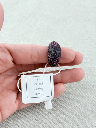 Coach crystal statement ring, M