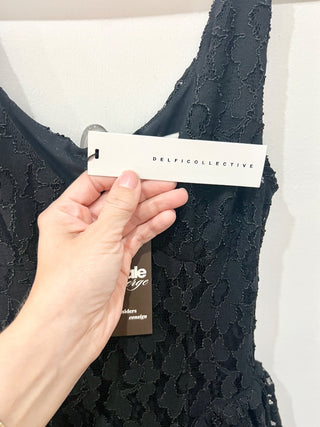 Delfi colective Black mini Dress, XS