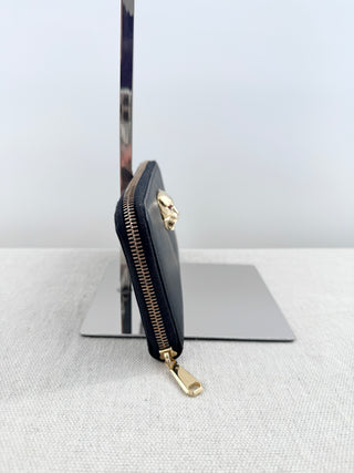 Roberto Cavalli large zip up leather wallet