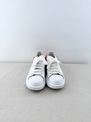 Alexander McQueen Oversized Low Top Chunky Sole Sneakers White Red Women EU 38.5