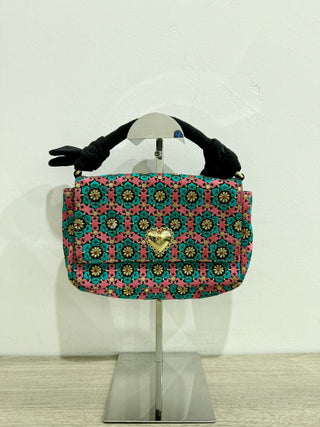 Lele Sadoughi cleo silk embroidered bag