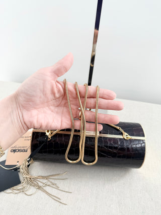 Retrofete gracelyn clutch bag in croco