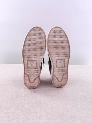 Louis Vuitton Frontrow Sneaker Monogram Patent Canvas Cacao Brown/Black White 36